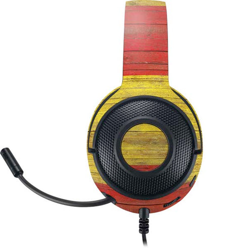 Spain Flag Dark Wood Razer Kraken X Skin